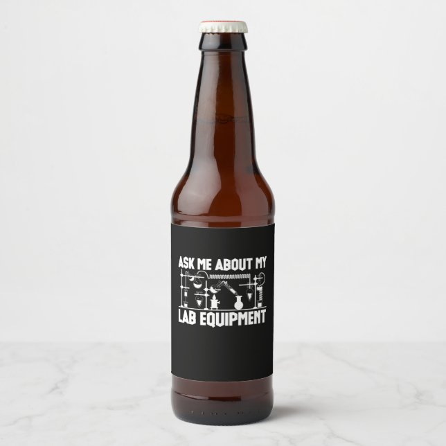 Chemistry Teacher Beer Bottle Label (Front)