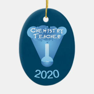 Chemistry Teacher Cloud Ceramic Tree Decoration