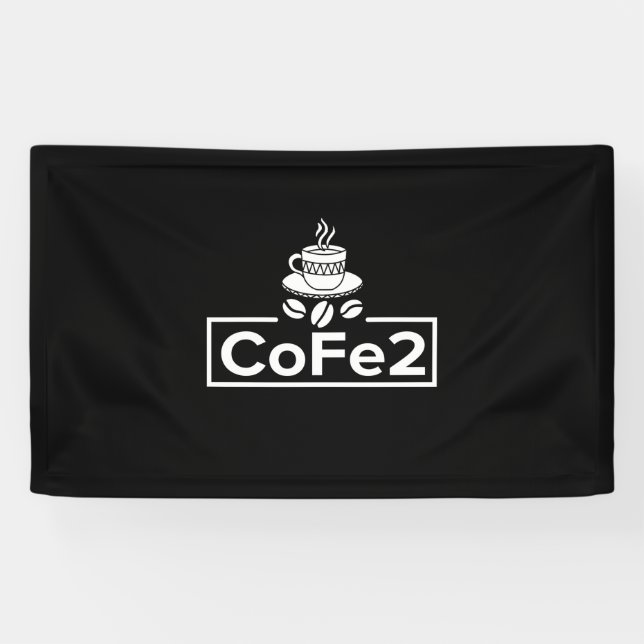 Chemistry Teacher Coffee Lover Banner (Horizontal)