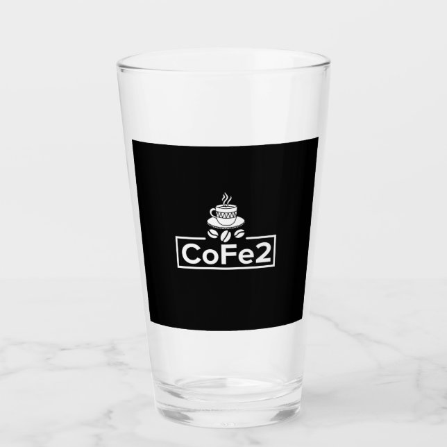 Chemistry Teacher Coffee Lover Glass (Front)