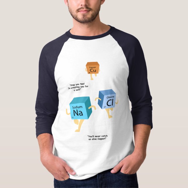 Chemistry Teacher Coworker Chemical Elements Gag T-Shirt (Front)