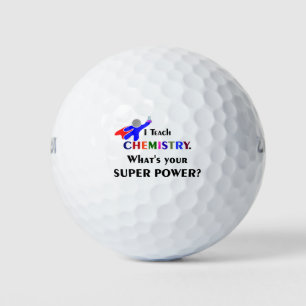 Chemistry Teacher Humour Golf Balls
