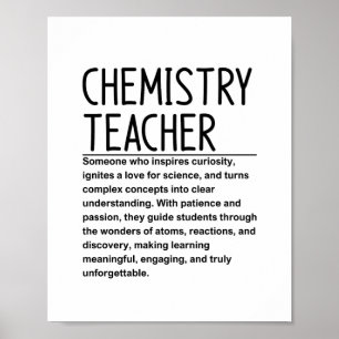 Chemistry teacher poster