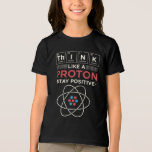 Chemistry Teacher Science Geek Gag Tri-Blend Shirt<br><div class="desc">Chemistry Teacher Science Geek Gag T-Shirt. Perfect for chemistry teachers or professors who also have a good sense of humour. Great birthday gift featuring periodic table elements pun - "Think Like A Proton. Stay Positive"</div>