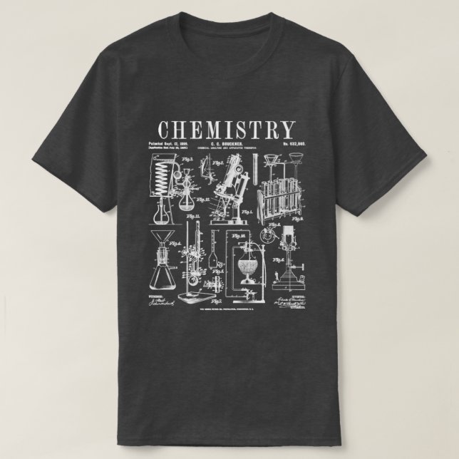 Chemistry Teacher Student Science Laboratory Vinta T-Shirt (Design Front)