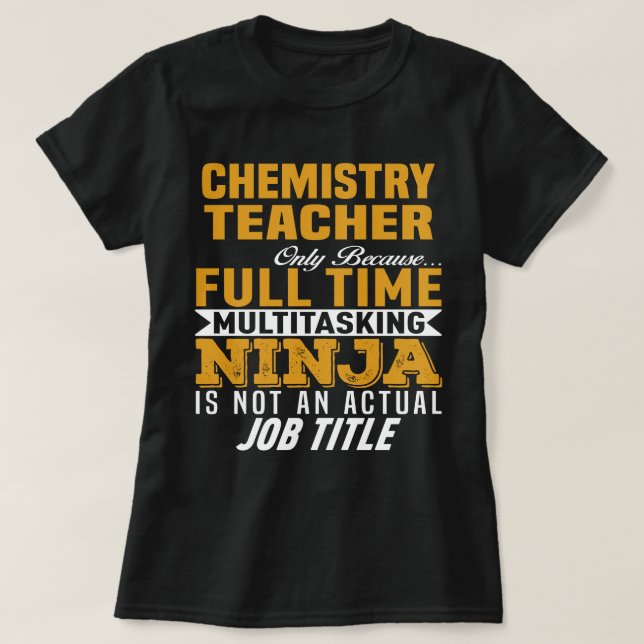Chemistry Teacher T-Shirt (Design Front)