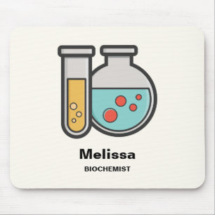 Chemistry Test Tube and Beaker Mouse Pad