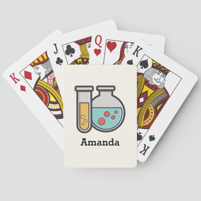 Chemistry Test Tube and Beaker Playing Cards (Back)