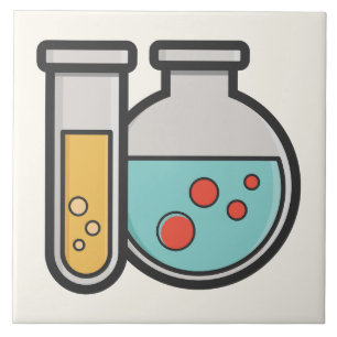 Chemistry Test Tube and Beaker Tile