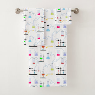 Chemistry Test Tubes Lab School Subject Bath Towel Set