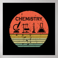 Chemistry vintage sunset retro stripes pattern