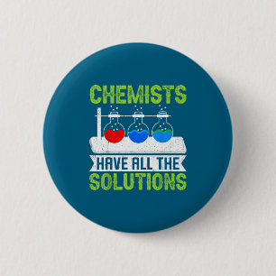Chemists All Solutions Chemistry Lab Artwork 6 Cm Round Badge
