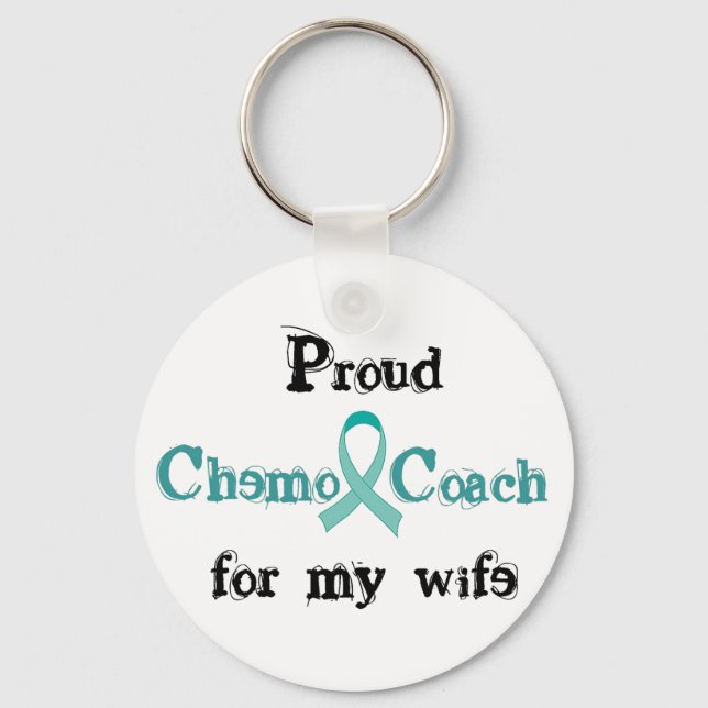 Chemo Coach Wife Keychain (Front)