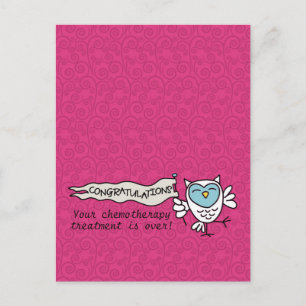 Chemo Congratulations Owl Postcard