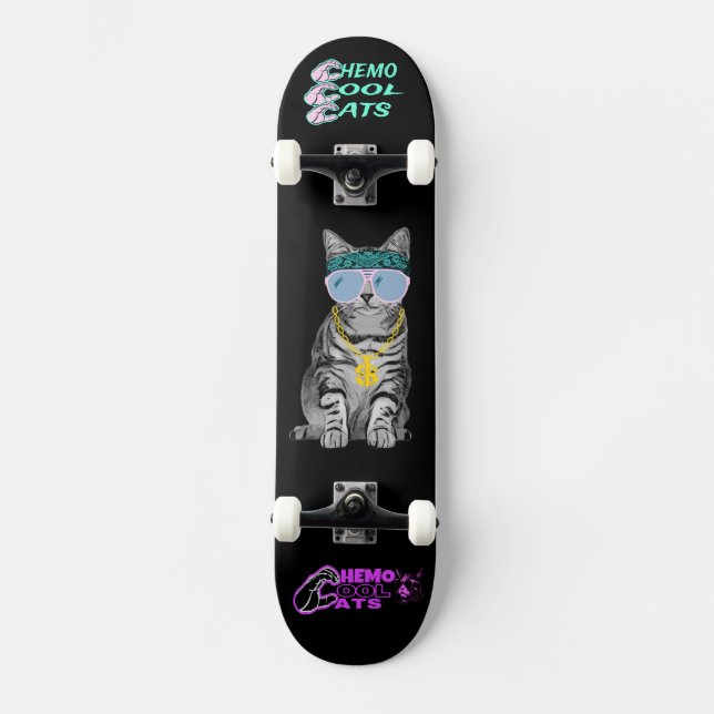 Chemo Cool Cats Skateboard  (Front)