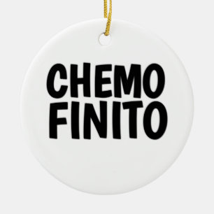 Chemo finito,  end of chemo  ceramic tree decoration