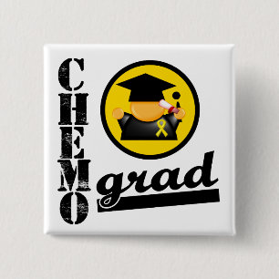 Chemo Grad Neuroblastoma 15 Cm Square Badge