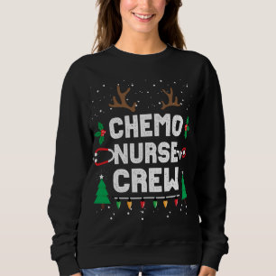 Chemo Infusion Nurse Cute Christmas Gnomes Oncolog Sweatshirt