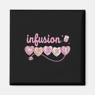 Chemo Infusion Nurse Valentines Day Heart Oncology Magnet