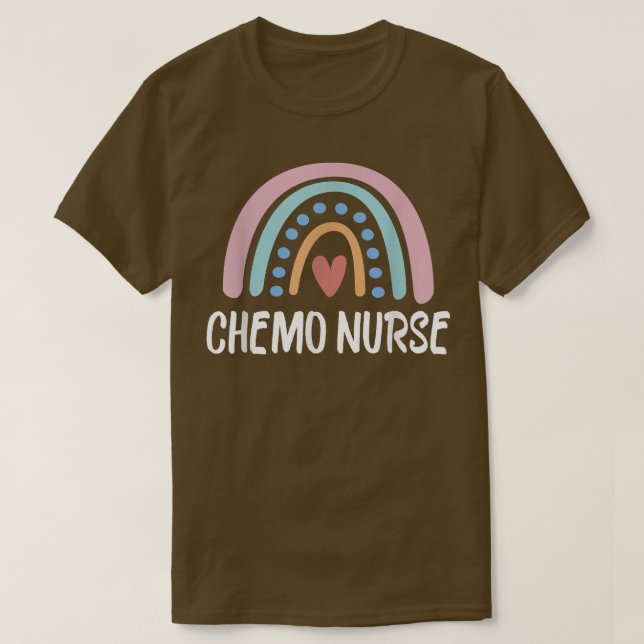 Chemo Infusion Squad Leopard Rainbow Chemo Infusio T-Shirt (Design Front)