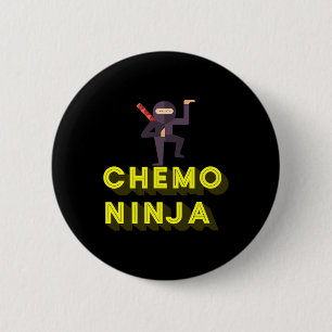 Chemo Ninja Kids Cancer Awareness Month 6 Cm Round Badge