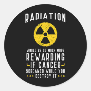 Chemotherapy Cancer Awareness Month Radiologist G Classic Round Sticker