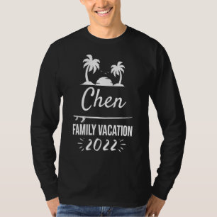 Chen Family Vacation Tropical Group Trip Beach T-Shirt
