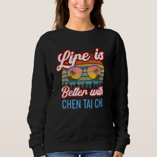 Chen Tai Chi Vintage Sunset. Chen Tai Chi Teacher  Sweatshirt