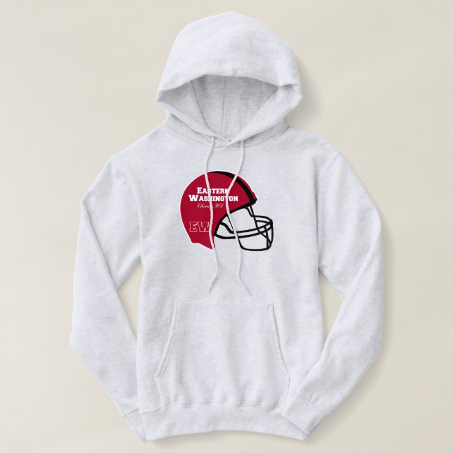 Cheney Washington WA Football Helmet  Hoodie (Design Front)