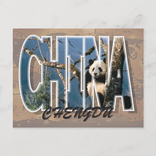 Chengdu, China Postcard (Front)