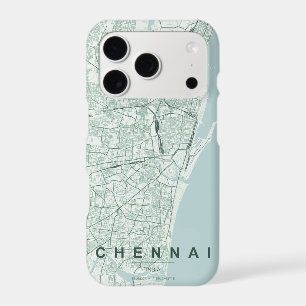 Chennai India City Map Minimal Design