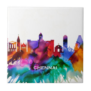Chennai Skyline Tile
