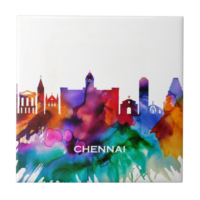 Chennai Skyline Tile (Front)