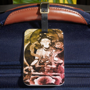 Chenrezing Buddha, Vintage Heruka, Tibet Luggage Tag