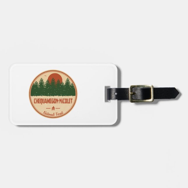 Chequamegon-Nicolet National Forest Luggage Tag (Front Horizontal)