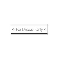 Cheque Indorsement Rubber Stamp