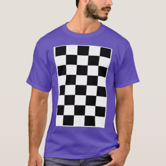 Chequerboard Black and White Checkers T-Shirt