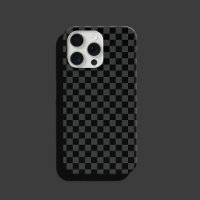 Chequerboard Black Grey Chequered Squares Check 