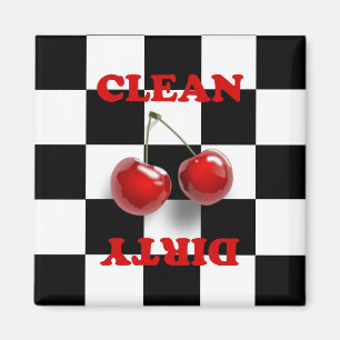 Chequerboard Cherries Magnet