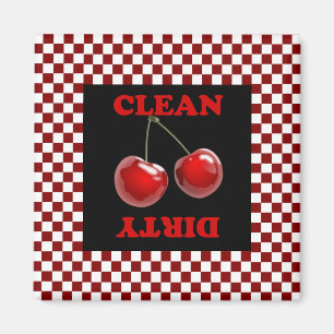 Chequerboard Cherries Magnet