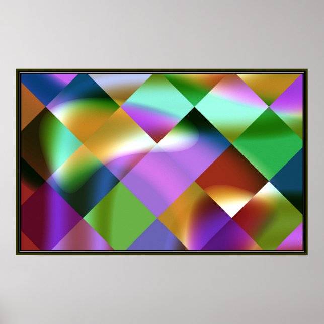 Chequerboard Ghosts. Poster (Front)