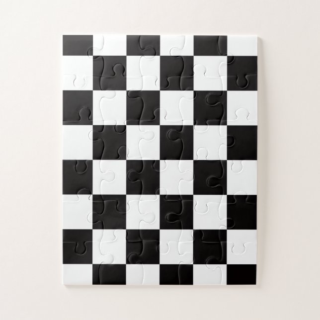 Chequerboard Home Rug of the Classic Elegance Jigsaw Puzzle (Vertical)