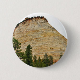 Chequerboard Mesa Zion Sandstone 6 Cm Round Badge