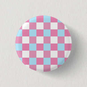 Chequerboard Pattern 3 Cm Round Badge