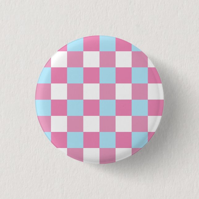 Chequerboard Pattern 3 Cm Round Badge (Front)