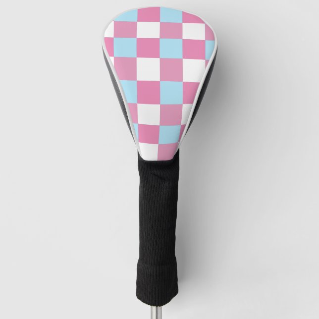 Chequerboard Pattern Golf Head Cover (Front)