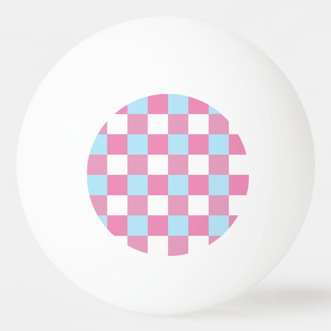 Chequerboard Pattern Ping Pong Ball (Front)