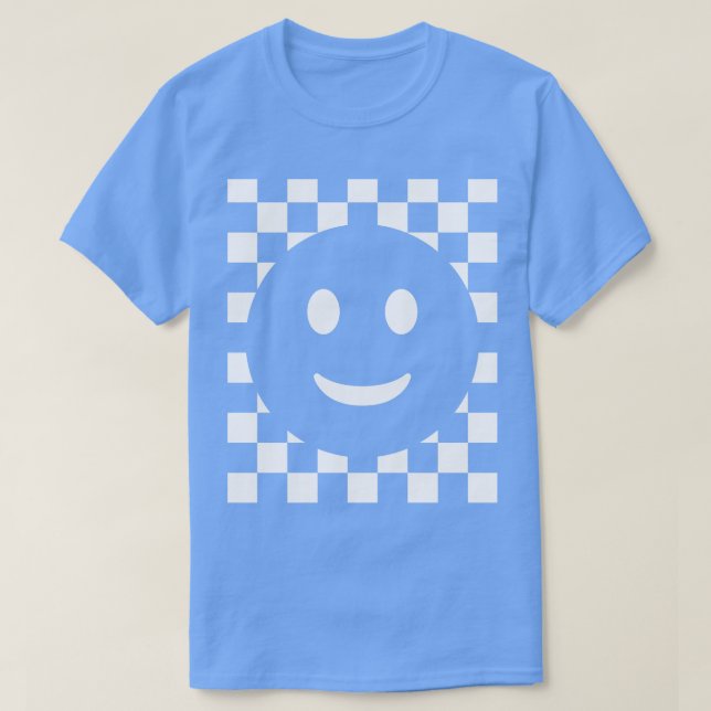 Chequerboard Smile 1 T-Shirt (Design Front)