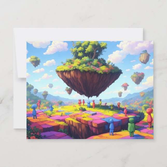 Chequerboard World, Greeting Card (Front)
