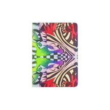 Chequered Abstraction Passport Holder